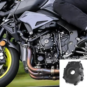 fsmotouk Black Stator Cover Crankcase Engine Fit For YAMAHA FZ10 2017 MT10 2018-2024