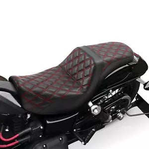 fsmotouk Driver Rider & Passenger Two-Up Seat Fit For Harley Dyna Models 2006-2017