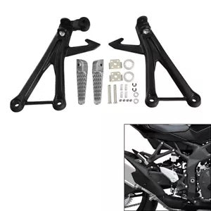 fsmotouk Passenger Foot Pegs Footrests Bracket Fit For Kawasaki Ninja ZX-4R ZX-4RR 23-24