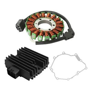 fsmotouk Magneto Stator Coil & Regulator Rectifier Fit For Yamaha YZF R6 YZFR6 2006-2016