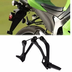 fsmotouk Rear Passenger Footrests Footpegs Fit For Kawasaki Ninja ZX636 05-06 ZX6R 05-08