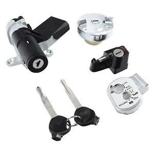 fsmotouk Ignition Switch Fuel Gas Cap Cover Seat Lock Key Fit For Honda NPS50 Ruckus 50