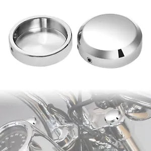 fsmotouk Front Fork Stem Upper Nut Covers Fit For Harley Softail Dyna 2009-2020 Sportster