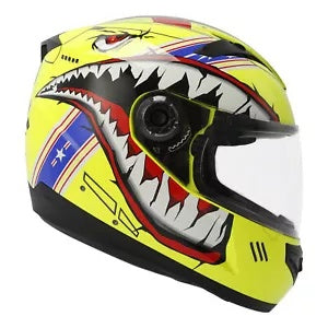 fsmotouk DOT Helmet Youth Kids Motorcycle Full Face Off-road Dirt Bike ATV S M L XL XXL