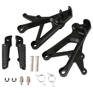 fsmotouk Front Footrests Foot Pegs Fit For Honda CBR600F4 1999-2000 CBR600F4i 2001-2006