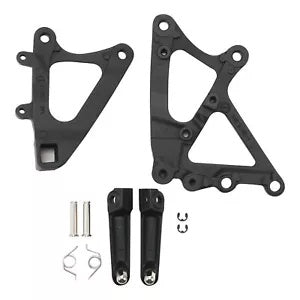 fsmotouk Front Footrest Foot Pegs & Bracket Fit For Yamaha YZF R1 YZFR1 2009-2014