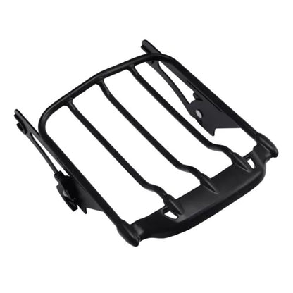 fsmotouk Black 2Up Luggage Rack Fit For Harley Touring Electra Street Glide 2009-2023