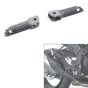 fsmotouk Front Driver Foot Pegs Footrest Fit For Kawasaki Ninja ZX10R ZX1000 2021-2023