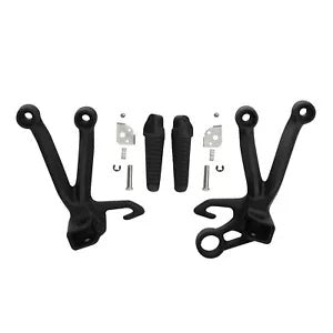 fsmotouk Rear Passenger Foot Pegs Rest Bracket Fit For Suzuki GSX-R GSXR1000 2003-2004