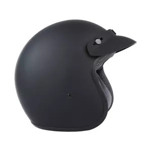 fsmotouk Matte Black 3/4 Open Face ABS DOT Adult Helmet Motorcycle Scooter S/M/L/XL