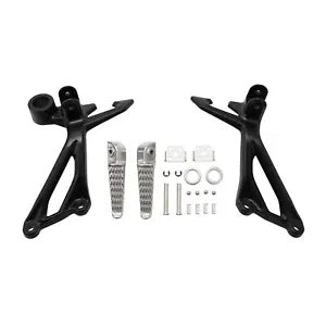 fsmotouk Rear Passenger Footrests Footpegs Brackets Fit For Kawasaki Z900 2017-2024