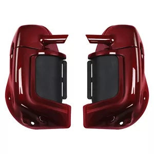 fsmotouk Pair Lower Vented Leg Fairings Fit For Harley Touring 1983-2013 Red