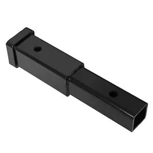 fsmotouk Black 2" Receiver Trailer Hitch Extension Tube Adapter 5/8" Pin Hole 4000 lbs US