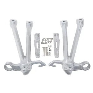 fsmotouk Rear Pedals Footrests Footpegs Bracket Set Fit For Suzuki GSXR 1000 2007 2008