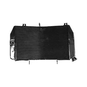 fsmotouk Black Aluminum Radiator Cooler Engine Cooling Fit For Suzuki GSXR 600 2001-2003