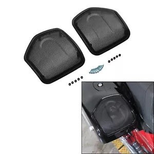 fsmotouk Black Saddlebag Speaker Lid Grills Fit For Indian Chieftain Dark Horse 2019-2024