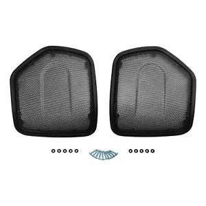 fsmotouk Black Saddlebag Speaker Lid Grills Fit For Indian Chieftain Dark Horse 2019-2024