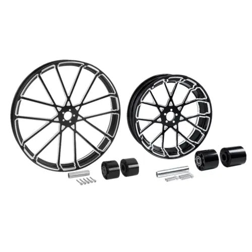 fsmotouk 30" Front & 18'' Rear Wheel Rim & Dual Hub Fit For Harley Touring 2008-2024 US