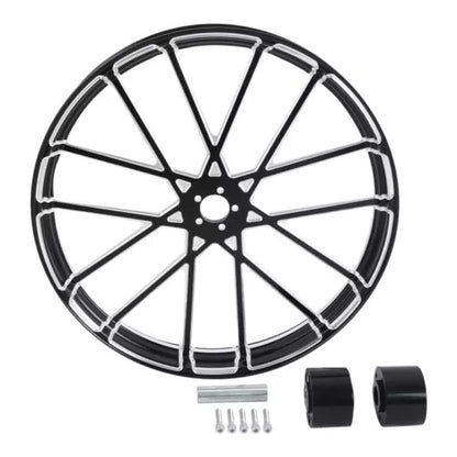 fsmotouk 30" Front & 18'' Rear Wheel Rim & Dual Hub Fit For Harley Touring 2008-2024 US