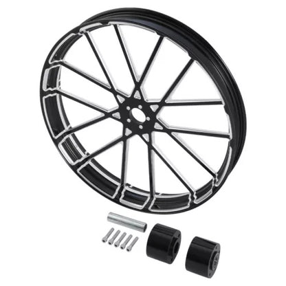 fsmotouk 30" Front & 18'' Rear Wheel Rim & Dual Hub Fit For Harley Touring 2008-2024 US