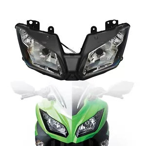 fsmotouk Front Headlight Head Light Lamp Fit For Kawasaki Ninja 300 2013-2017