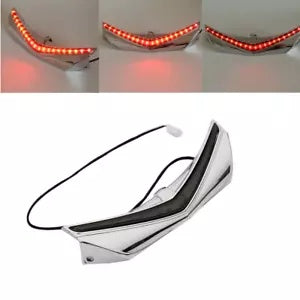 fsmotouk Rear Fender Tip W/ LED Run-Brake Accent Light Fit For Honda GL1800 2012-2017