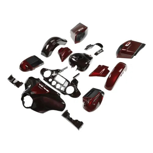 fsmotouk Fairings Bodywork Fit For Harley Street Glide 2014-2024 Black Forest Wineberry