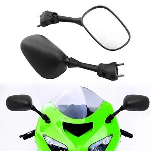 fsmotouk Rear View Side Mirrors Fit For Kawasaki Ninja ZX6R 2005-2008 ZX10R 2004-2010