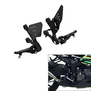 fsmotouk Driver FootPegs Bracket Mount FitFor Kawasaki Ninja ZX6R 2009-2023 ZX636 13-23