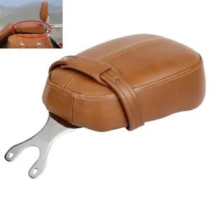 fsmotouk Desert Tan Leather Passenger Pillion Seat Fit For Indian Scout Sixty 2016-2023