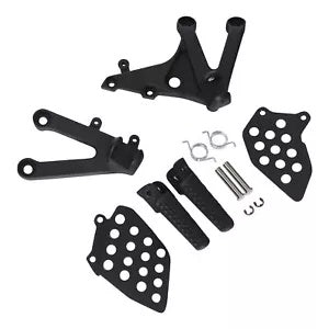 fsmotouk Front Driver Footpegs Pegs Bracket Fit For Honda CBR600RR CBR 600 RR 2007-2023