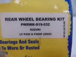 foxcycleworks Pivot Works Rear Wheel Bearing Kit 02-03 Suzuki LT-F250 LTF300 PWRWK-S19-032