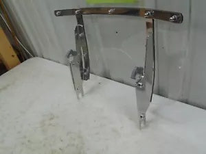 foxcycleworks Memphis Shades Fats 86-17 Softail 17" Clear Windshield & Brackets NO DOCK POINTS