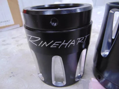 foxcycleworks Rinehart Racing 3.5" Black MOTO Series Merge End Caps Pair P/N: 900-0220