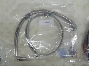 foxcycleworks LA Choppers Braided Handlebar Cable Kit 08-13 Touring NON-ABS Mini Ape NO CLUTCH