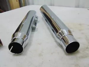 foxcycleworks Python 2-1/2" Slash-Cut Slip-On Mufflers 07-17 Softail FLSTF P/N: 41509