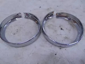 foxcycleworks Harley Davidson Stock 01-22 FL Model Passing Lamp Bezel Rings P/N 68725-62A