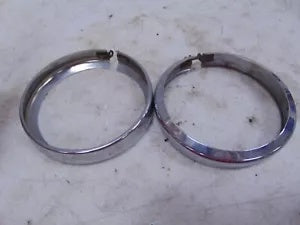 foxcycleworks Harley Davidson Stock 01-22 FL Model Passing Lamp Bezel Rings P/N 68725-62A