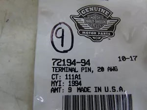 foxcycleworks Harley Davidson No. 20 AWG Terminal Pin Qty 9 P/N: 72194-94