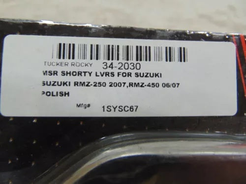 foxcycleworks MSR Standard Brake & Clutch Lever Set 06-18 Suzuki RMZ250 RMZ450 P/N: 1SYSC67