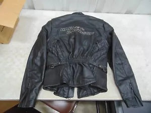 foxcycleworks Harley Women's Medium Leather Jacket Diamond Stitch Milwaukee 98 Sturgis 99