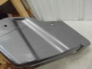 foxcycleworks Harley Davidson Right Saddlebag Bottom Billet Silver W/ Burgundy Charcoal Stripe