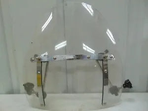 foxcycleworks Krator 18" Clear Windshield for 1" Handlebars MISSING ONE OF THE CLAMPS