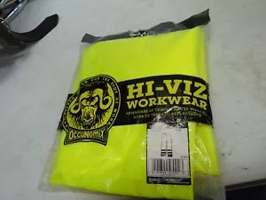 foxcycleworks Hi-Viz Workwear Neon Yellow Rain Pants Size L P/N: LUX-TENR-YL