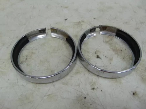 foxcycleworks Harley Davidson Stock 01-22 FL Model Passing Lamp Bezel Rings P/N 68725-62A