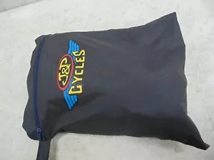 foxcycleworks J&P Cycles Small Motorcycle Cover Harley Sportster XL Polyester Black & Pouch