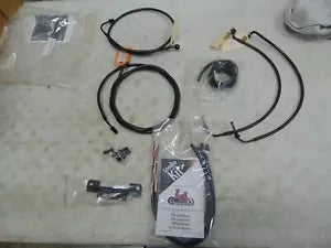 foxcycleworks LA Choppers Black Braided 12"-14" Ape Hanger Handlebar Cable Kit 00-06 FXST