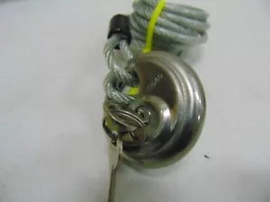 foxcycleworks Keyed Alike, Padlock, Stainless Steel, Shackle Type Partially Hidden Shackle