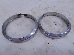 foxcycleworks Harley Davidson Stock 01-22 FL Model Passing Lamp Bezel Rings P/N 68725-62A