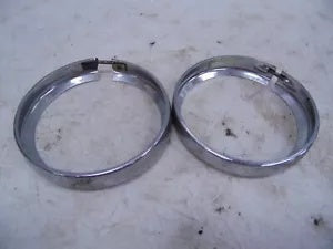 foxcycleworks Harley Davidson Stock 01-22 FL Model Passing Lamp Bezel Rings P/N 68725-62A